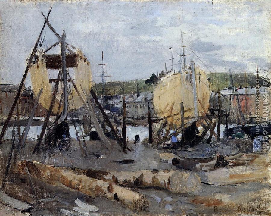 Berthe Morisot : Boats under Construction